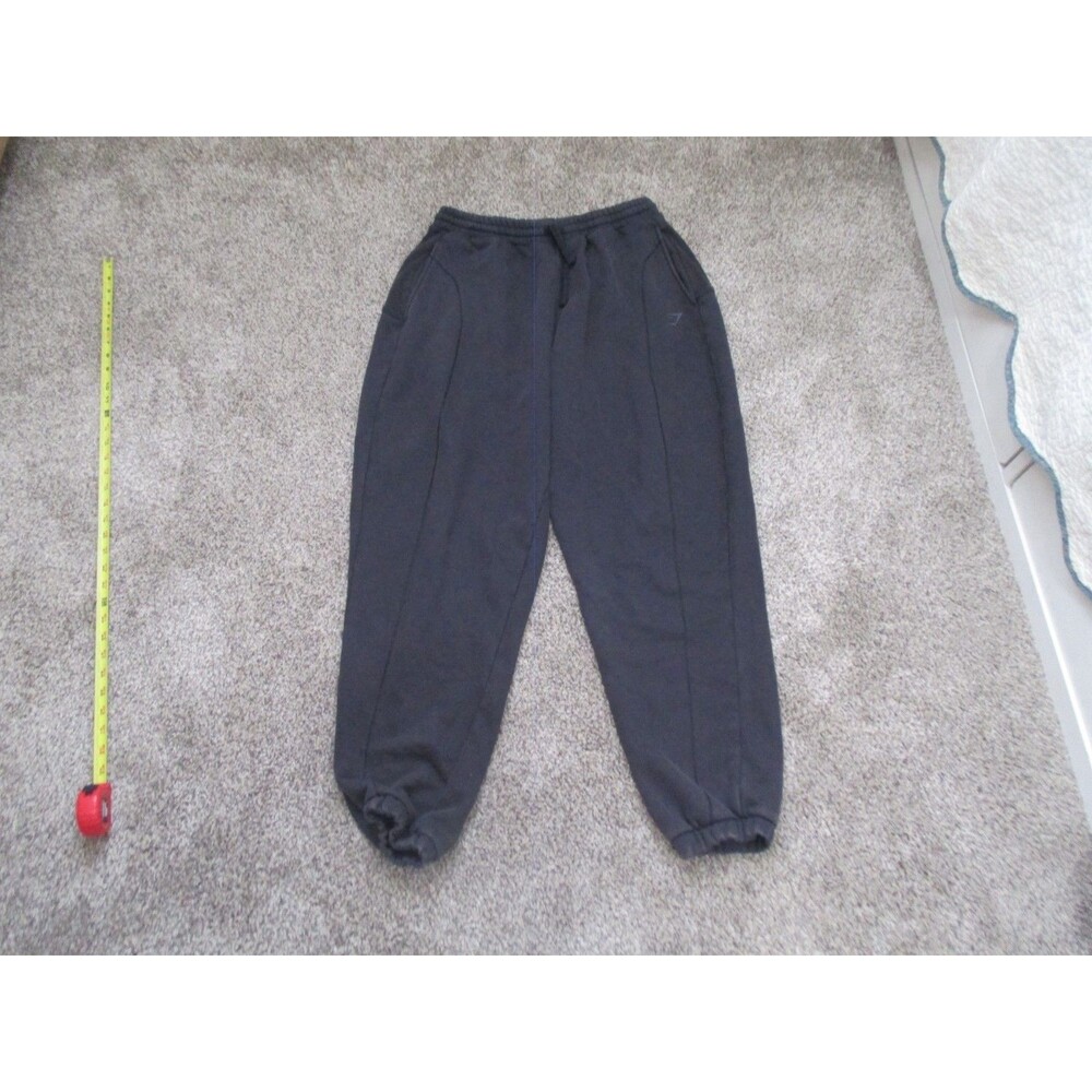 GymShark Spellout Joggers sweatpants Mens M baggy black